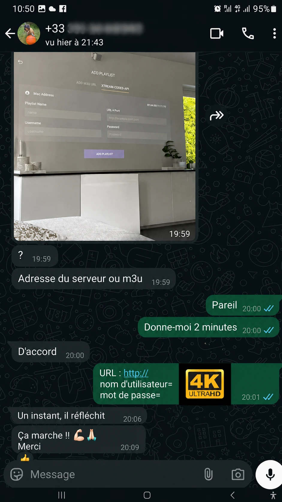 IPTV WhatsApp customer review
